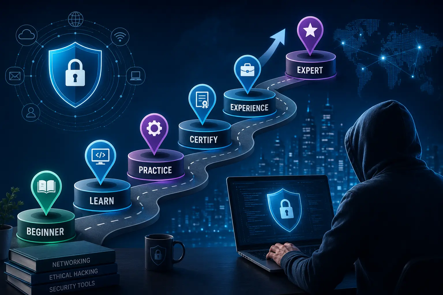 Cybersecurity Career Roadmap from Beginner to Expert: A Complete Guide (2026)